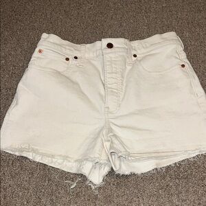 Madewell Off-White Jean Shorts Size 29
